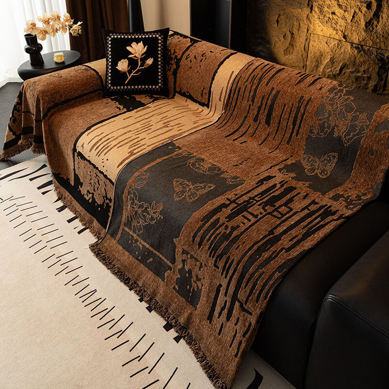 Vintage Chenille Anti-Scratch Sofa Protector Throw Couch Cover - Image 9