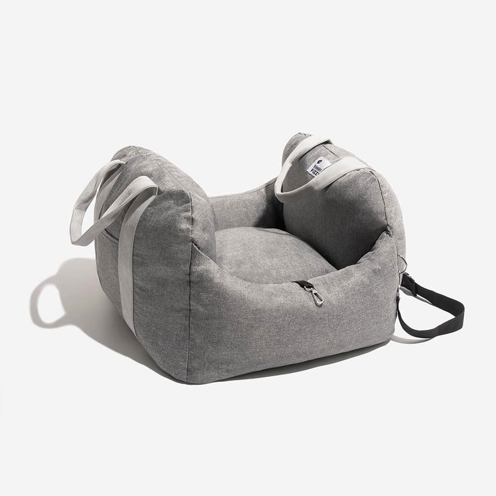 Vintage Heart Chequerboard Dog Car Seat Bed - Image 39