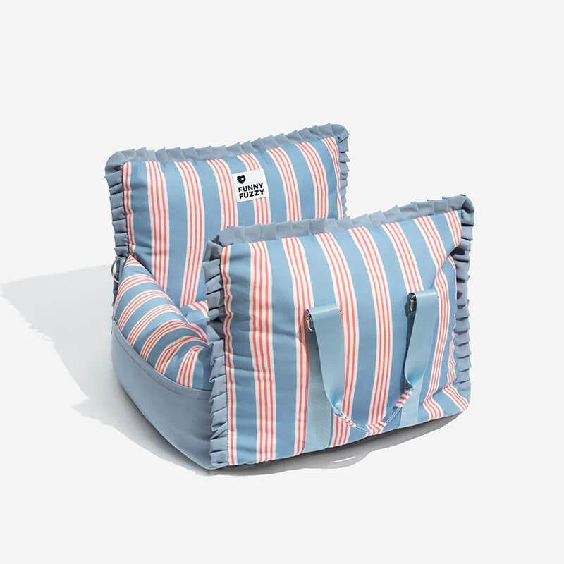 Vintage Plaid Travel Safety Dog Car Seat Bed - Image 22