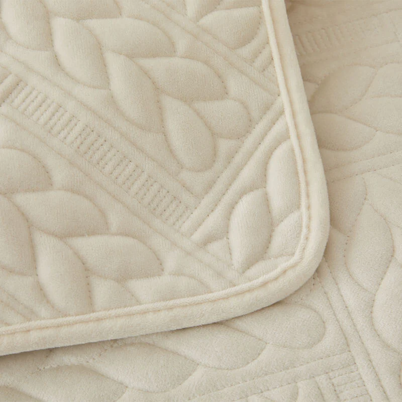 Warm Crystal Velvet Wheat Embroidery Non-Slip Couch Cover - Image 15