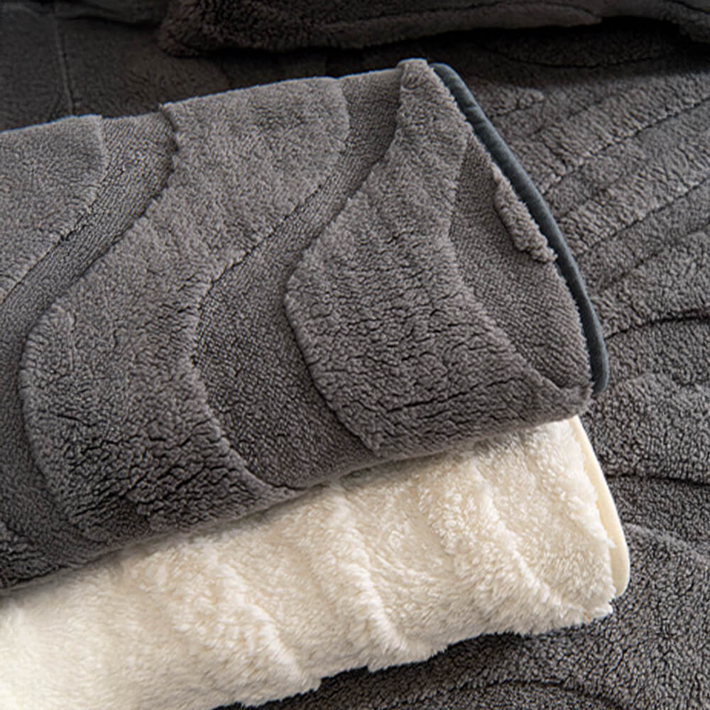 Warm Plush Curved Jacquard Non-Slip Sofa Protector Couch Cover - Image 12