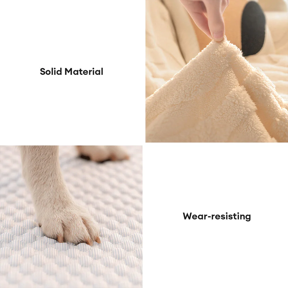 Warm Plush Curved Jacquard Non-Slip Sofa Protector Couch Cover - Image 5