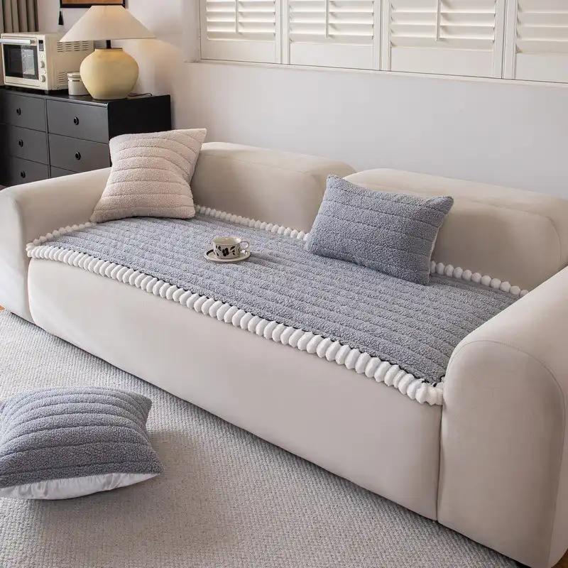 Warm Thick Comfortable Sofa Decoration Non-slip Couch Cover - Image 3