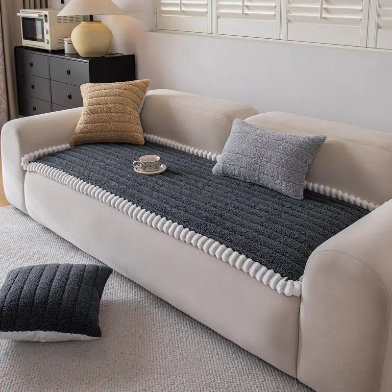 Warm Thick Comfortable Sofa Decoration Non-slip Couch Cover - Image 5