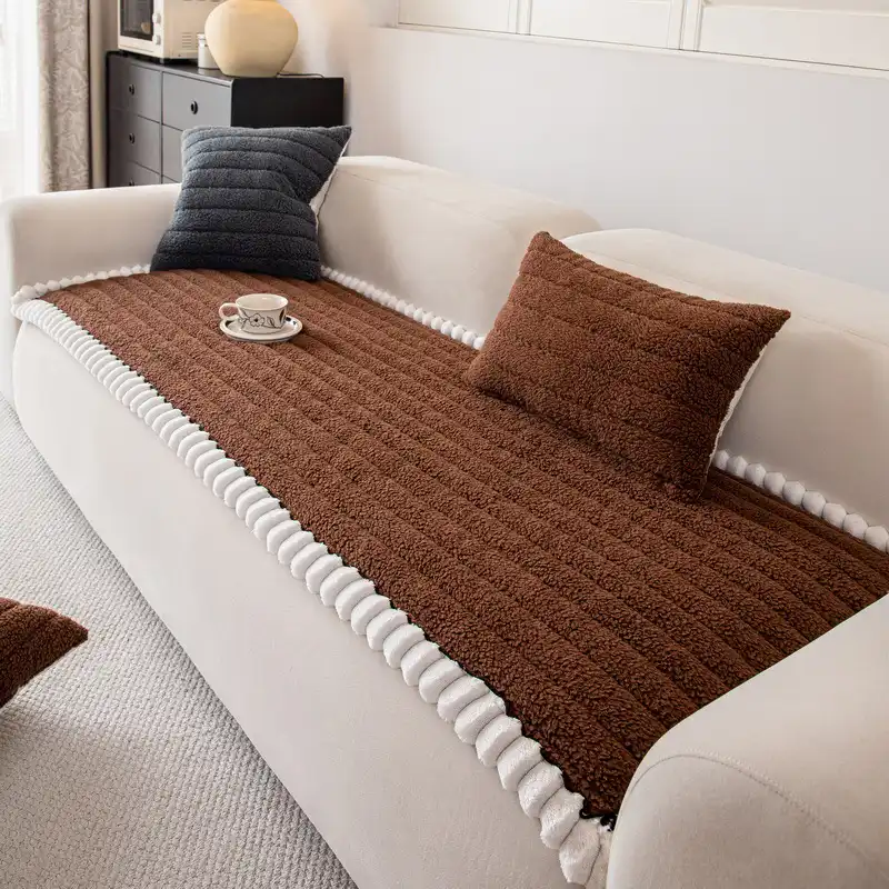 Warm Thick Comfortable Sofa Decoration Non-slip Couch Cover - Image 6