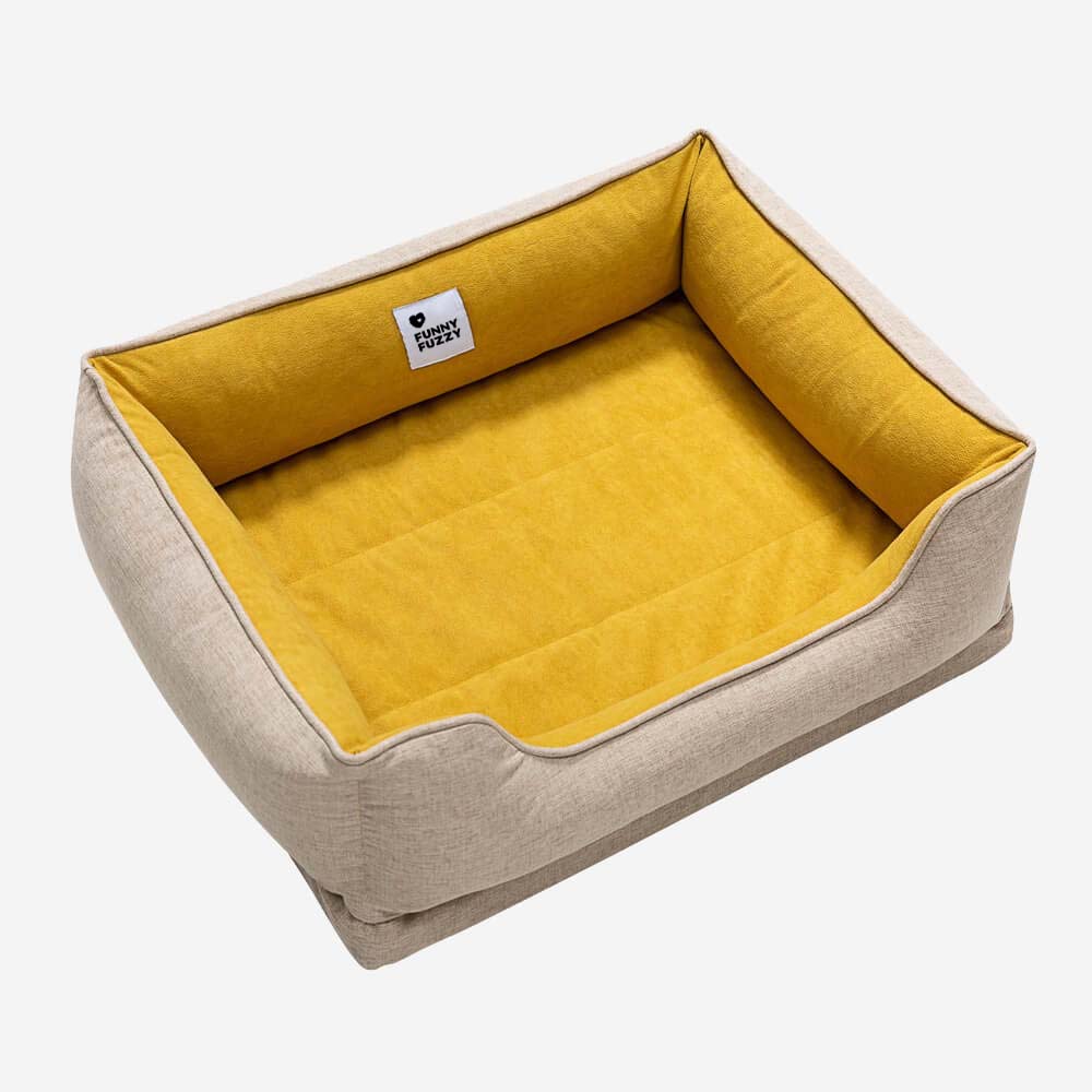 Washable Non-Slip Bolster Cat Bed - Cloudy Dream - Image 10