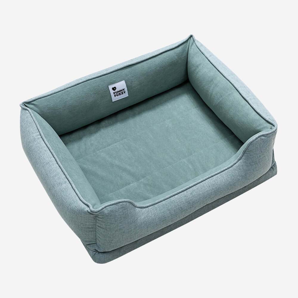 Washable Non-Slip Bolster Cat Bed - Cloudy Dream - Image 11