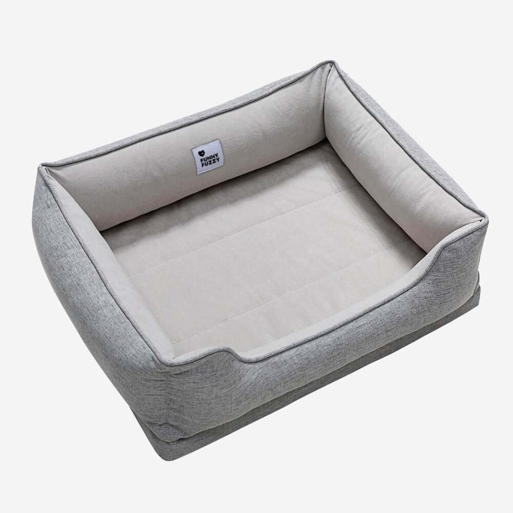 Washable Non-Slip Bolster Cat Bed - Cloudy Dream - Image 12
