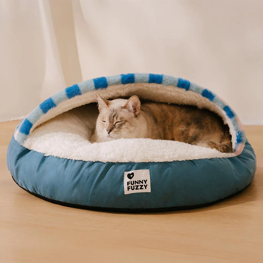 Washable Ultra Soft Sleeping Round Cat Bed - Image 2