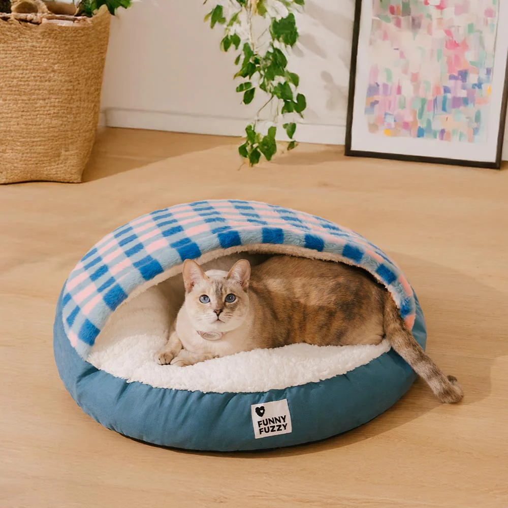 Washable Ultra Soft Sleeping Round Cat Bed - Image 7