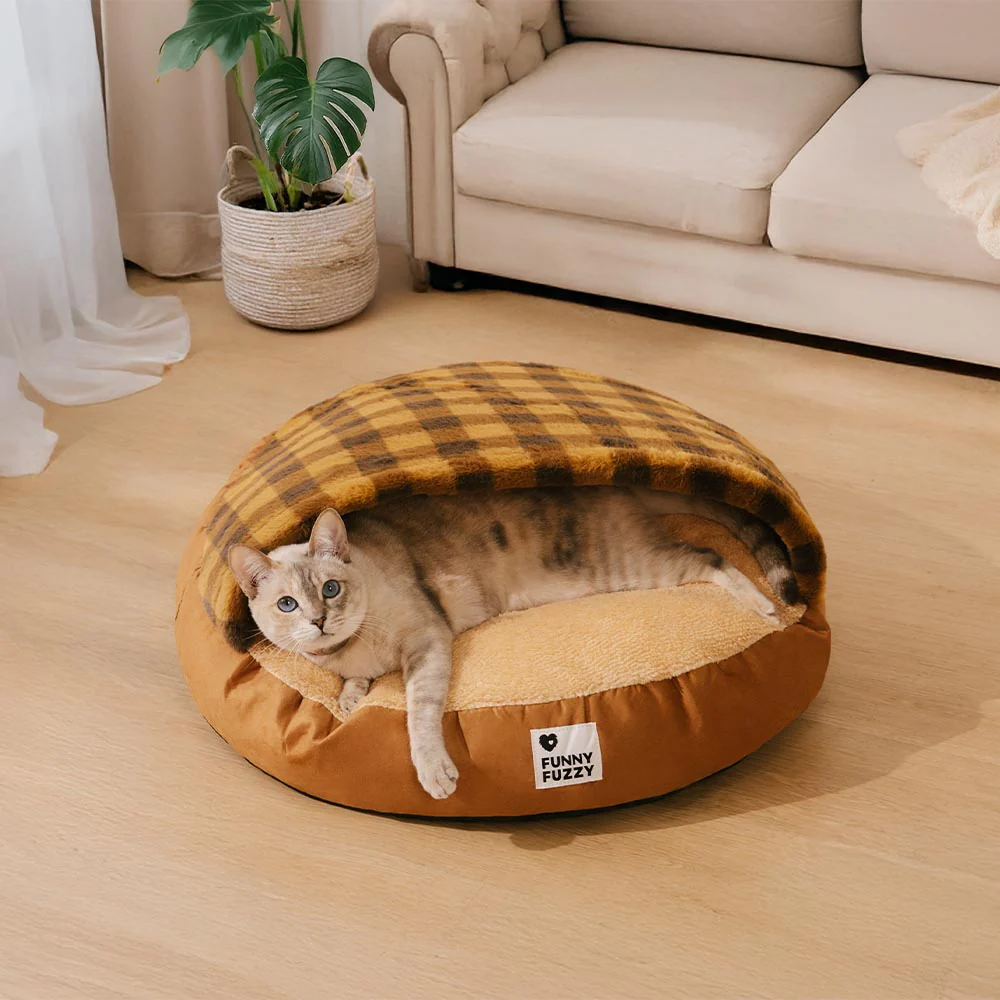 Washable Ultra Soft Sleeping Round Cat Bed - Image 8