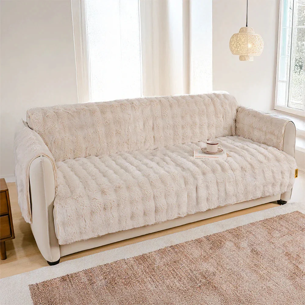 Water-resistant Fluffy Soft Furniture Protector Couch Cover-EverDry - Image 6