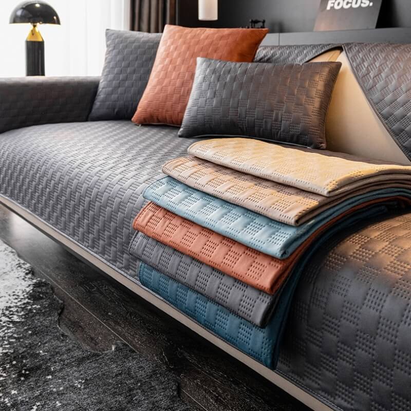 Water-resistant Leathaire Fabric Furniture Protection Couch Cover - Image 4