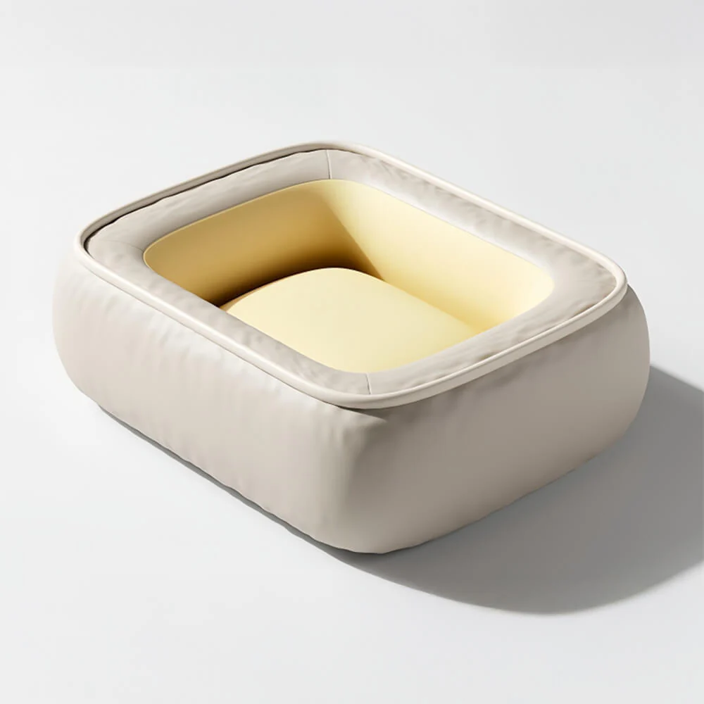 Waterproof Non-stick PU Leather Scratch-resistant Full Support Dog Bed - Image 11