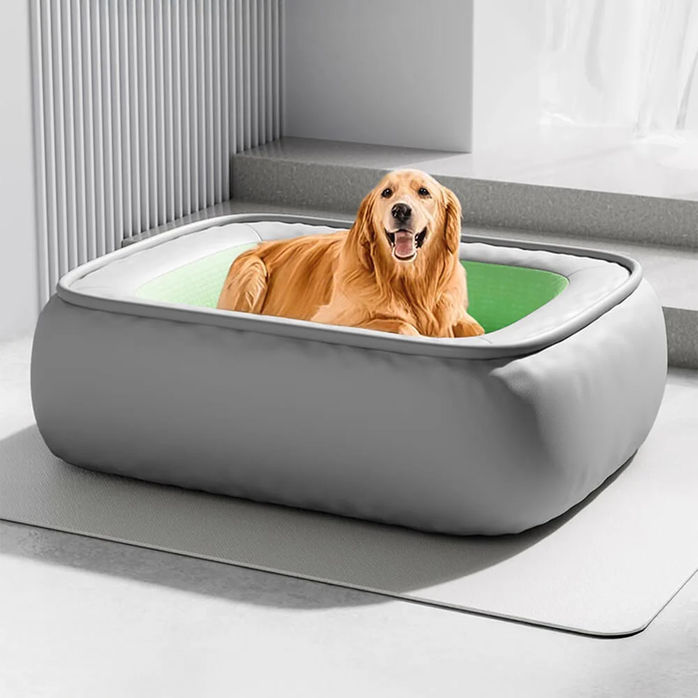 Waterproof Non-stick PU Leather Scratch-resistant Full Support Dog Bed - Image 3