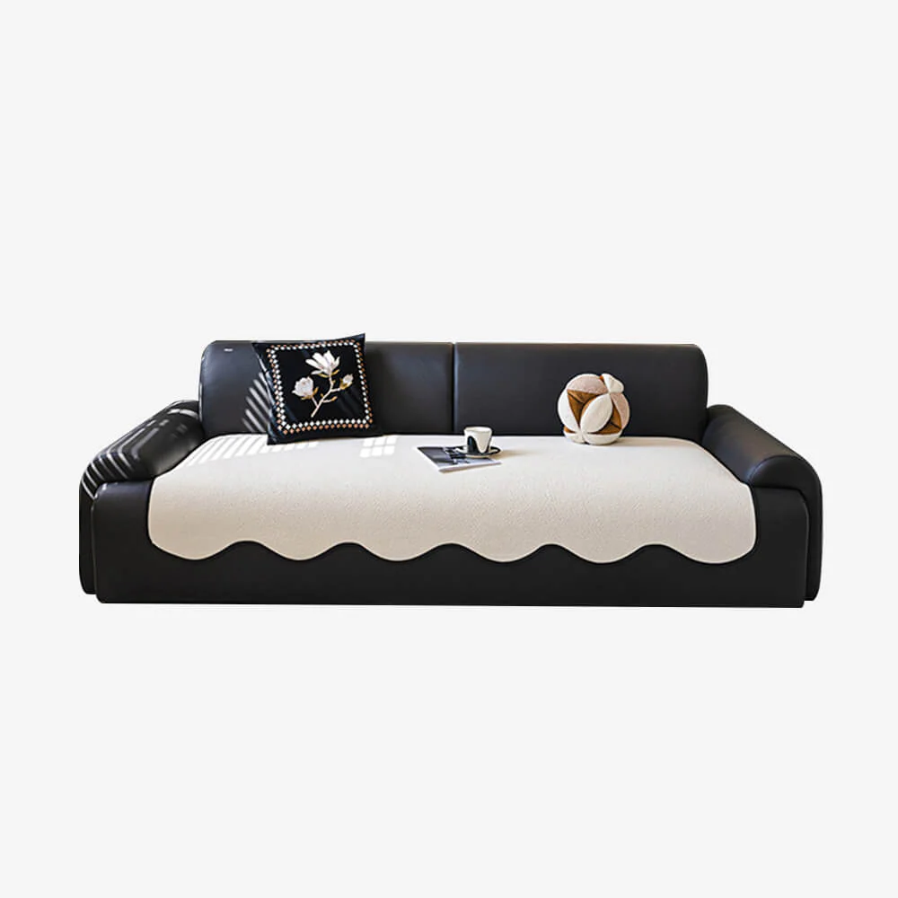 Water-repellent Teddy Fleece Non-Slip Straight Couch Cover - Image 15