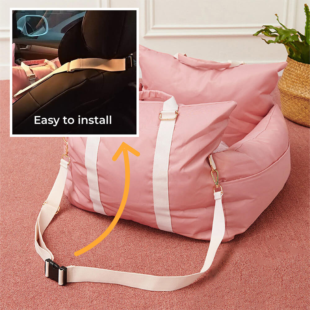 Waterproof Travel Dog Car Seat Bed - First Class - Image 13