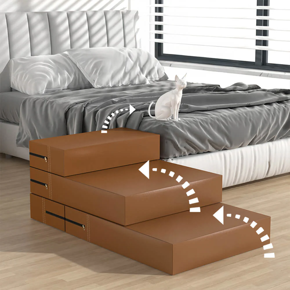 Waterproof Washable PU Leather Modular Multi-Level Pet Stairs - Image 10