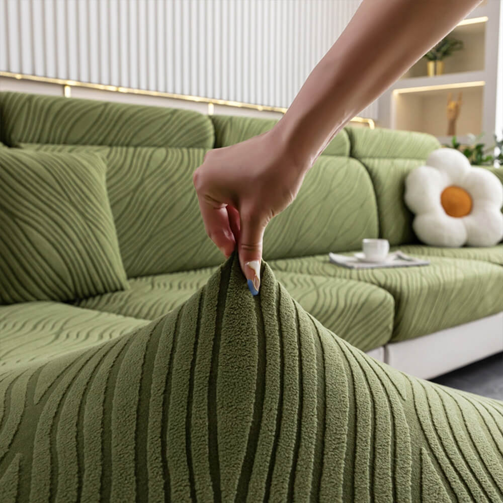Wave Jacquard Sofa Stretch Anti-Slip Full Wrap Magic Couch Cover - Image 3